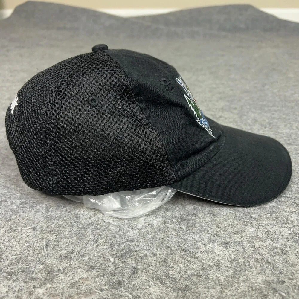 Minnesota Timberwolves Hat Cap‎ Strap Back Black Mesh NBA Basketball Mens Sport